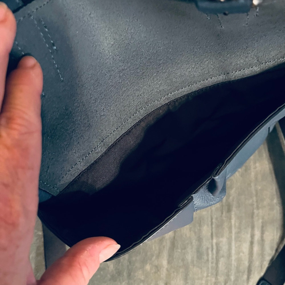 Coach Blue Leather Backpack with Vintage Design - Picture 5 of 6